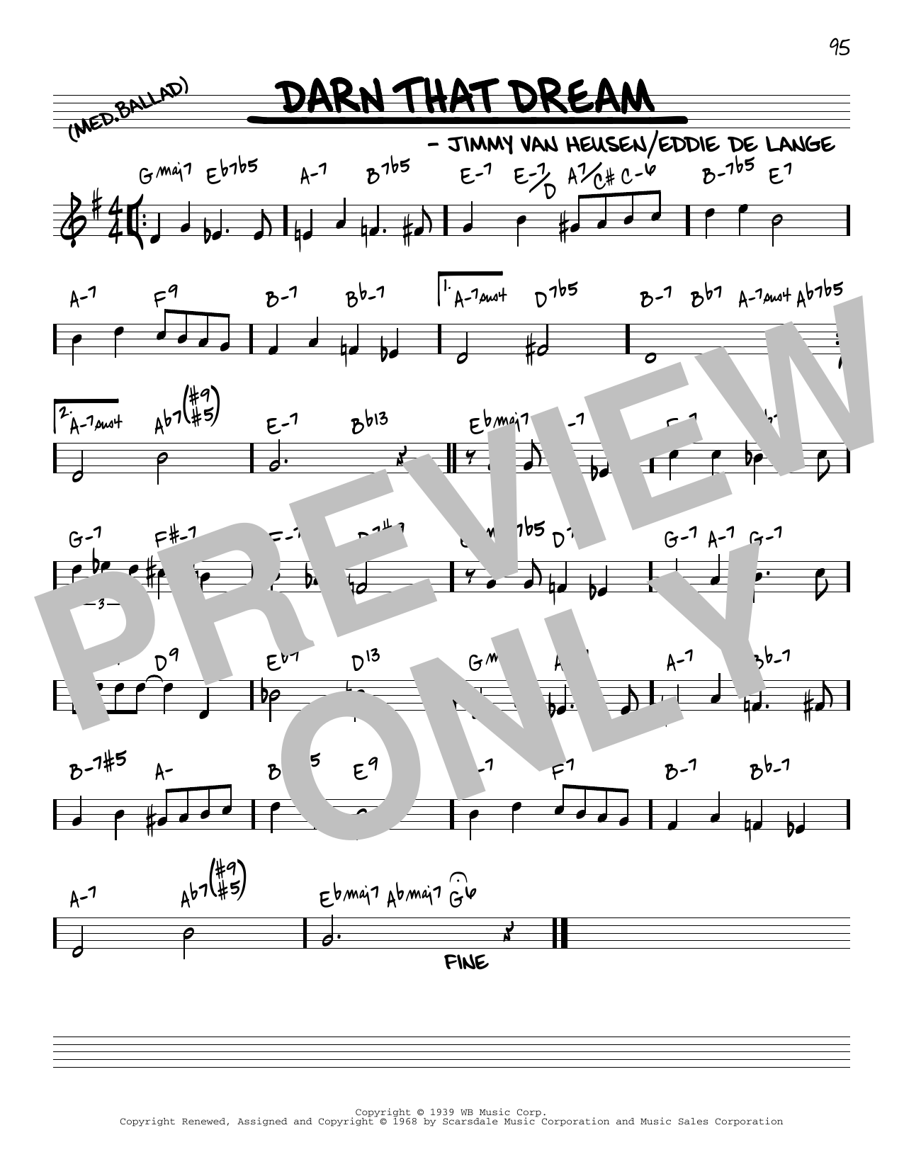 Product picture to: Darn That Dream [Reharmonized version] (arr. Jack Grassel)
