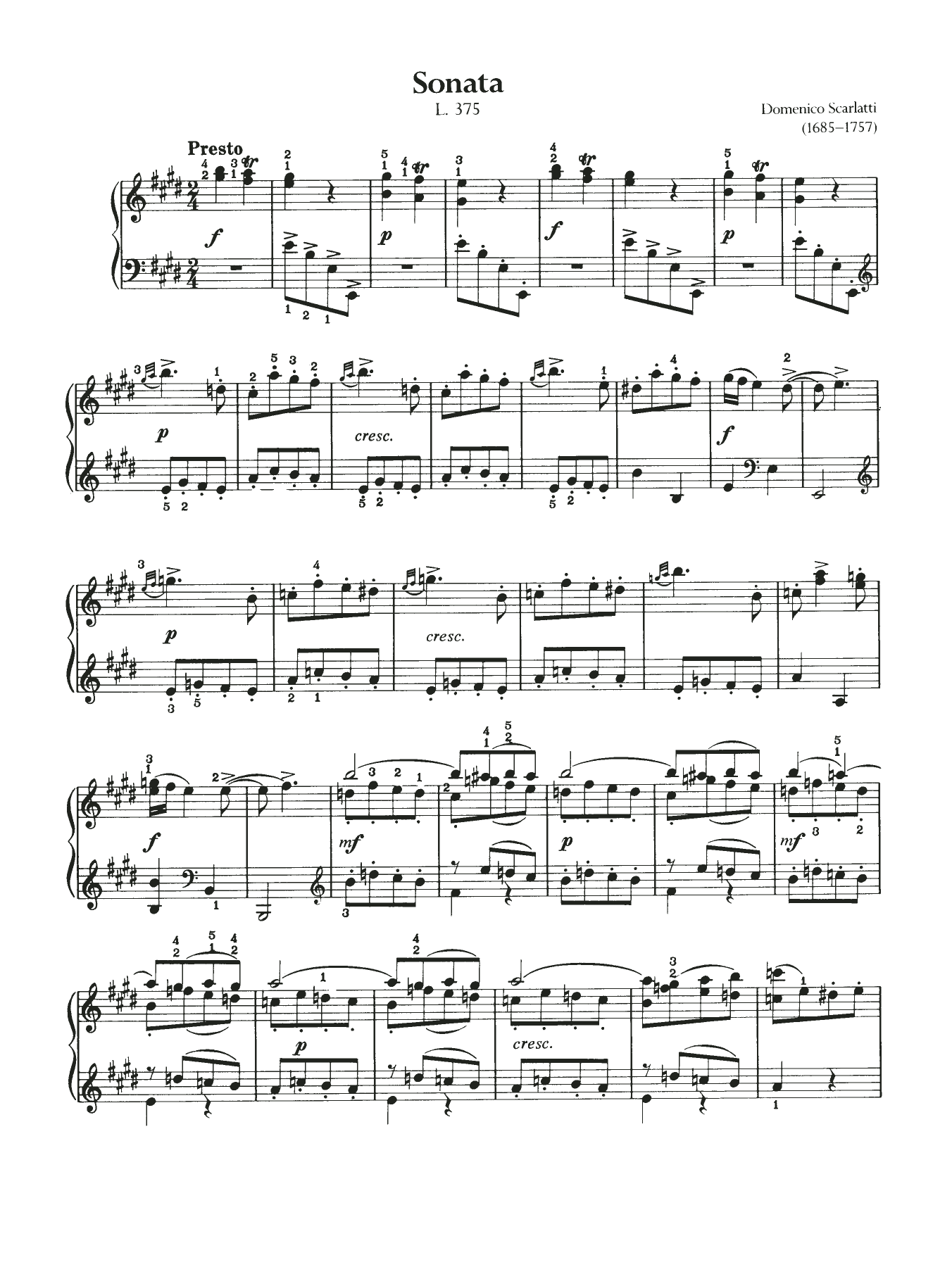Produktbild zu: Sonata, L. 375