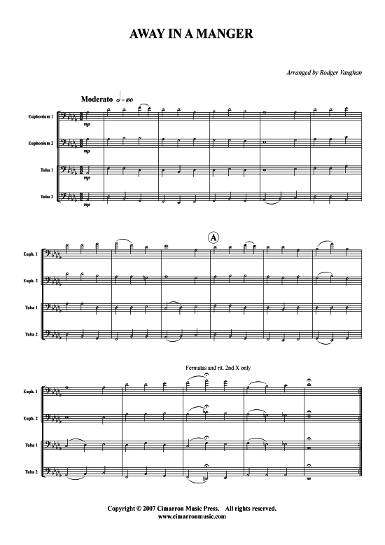 Product picture to: Away in a Manger Weihnachten