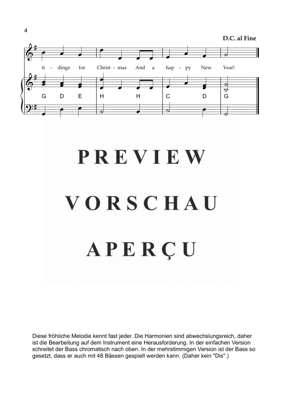 Product gallery: Page 5 of 5 We Wish You a Merry Christmas, , Accordion and vocals