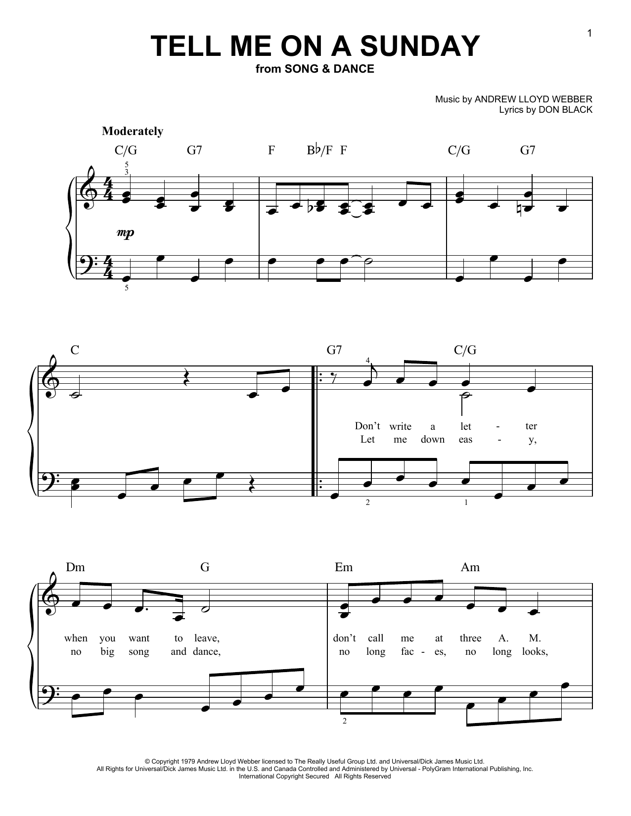 Produktbild zu: Tell Me On A Sunday