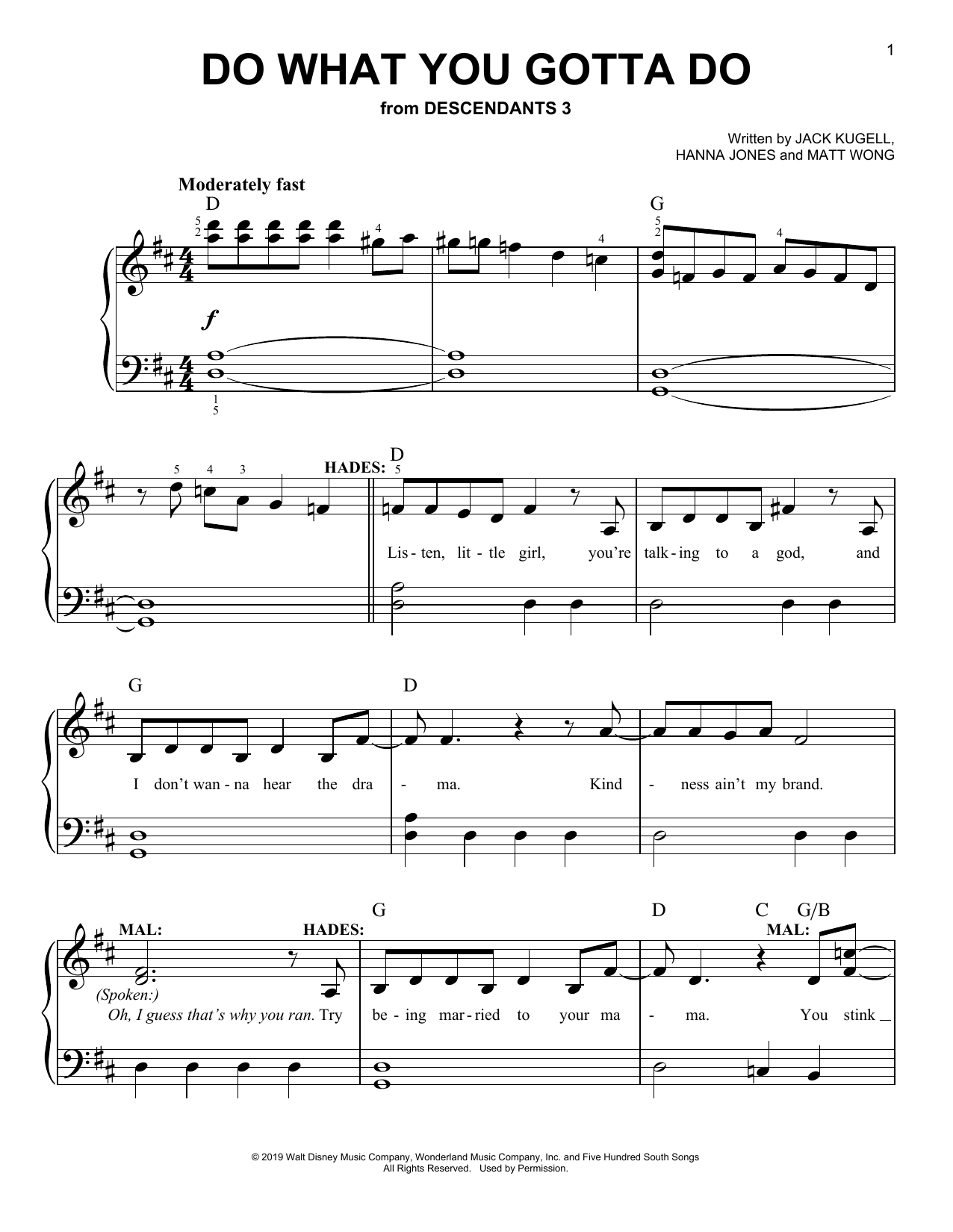 Produktbild zu: Do What You Gotta Do (from Disney's Descendants 3)