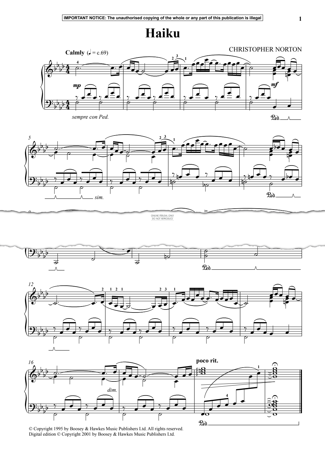 Produktgalerie: Seite 1 von 1 Haiku, Christopher Norton, Klavier