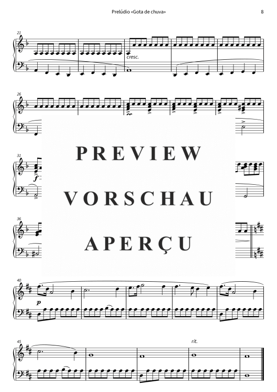 Produktgalerie: Seite 10 von 11 Gotas de chuva no piano - Peças simplificadas e suaves para dias cinzentos, , Klavier Solo
