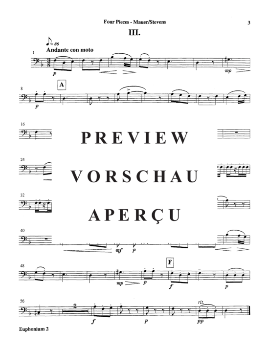 Product gallery: Page 17 of 21 Four Pieces , , (Tuba Quintet EETTT)