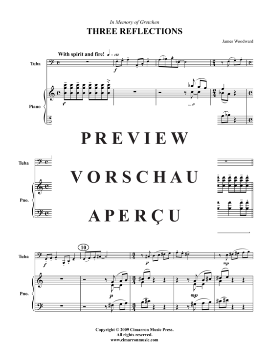 Product gallery: Page 2 of 16 Three Reflections , , (tuba + piano)