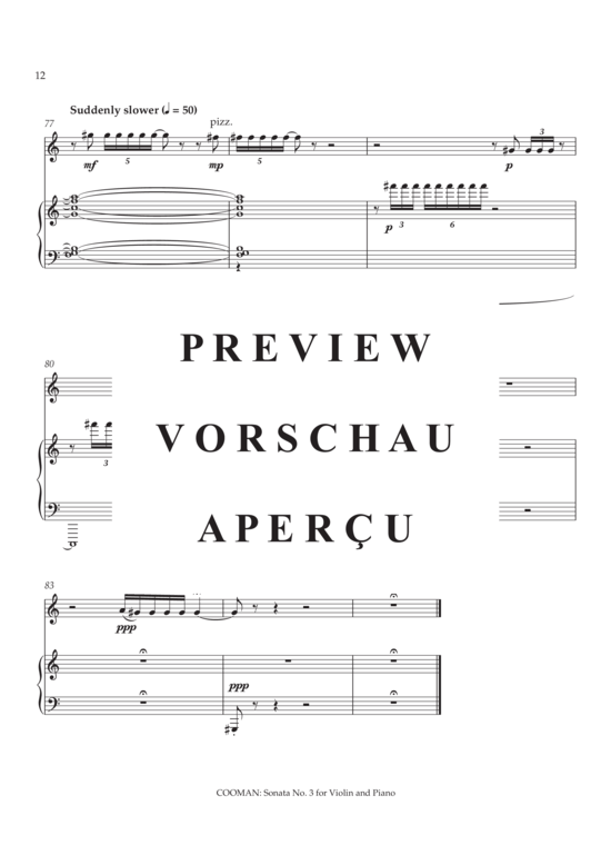 Product gallery: Page 13 of 21 Sonata no. III for violin and piano , , (violin + piano)