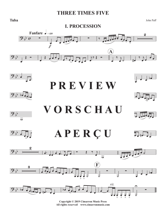 Produktgalerie: Seite 25 von 27 Three Times Five , , (Blechbläser Quintett)