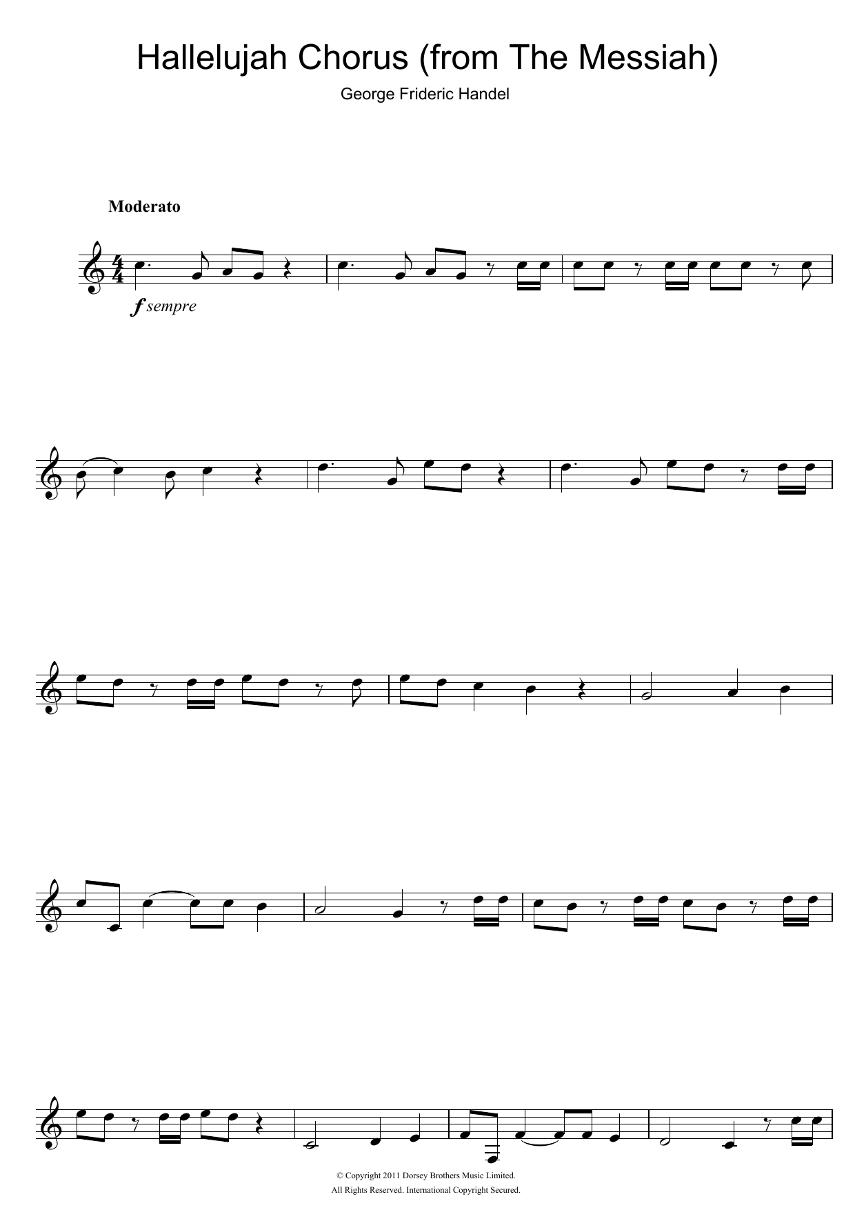 Product gallery: Page 1 of 1 Hallelujah Chorus (from The Messiah), George Frideric Handel