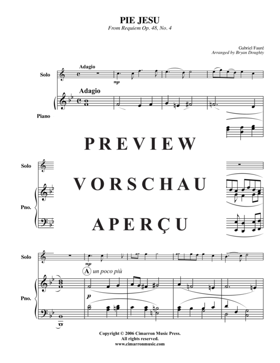 gallery: Pie Jesu , , (Trompete + Klavier)
