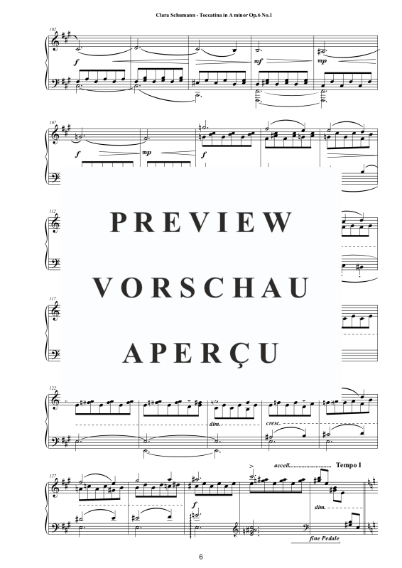 Product gallery: Page 7 of 8 Toccatina in A-Moll Op. 6 No. 1, , Solo Piano