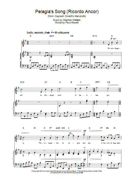 Produktbild zu: Pelagia's Song