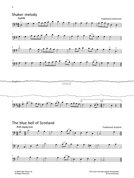 Produktgalerie: Seite 1 von 1 The Blue Bell Of Scotland, Scottish Traditional, Violoncello