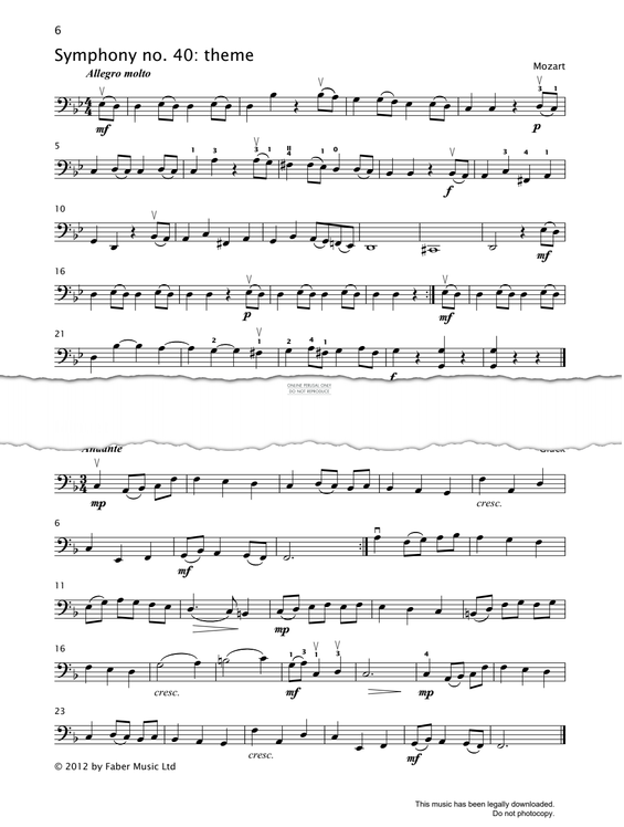 Produktgalerie: Seite 1 von 1 Minuet, Christoph Willibald Gluck, Violoncello