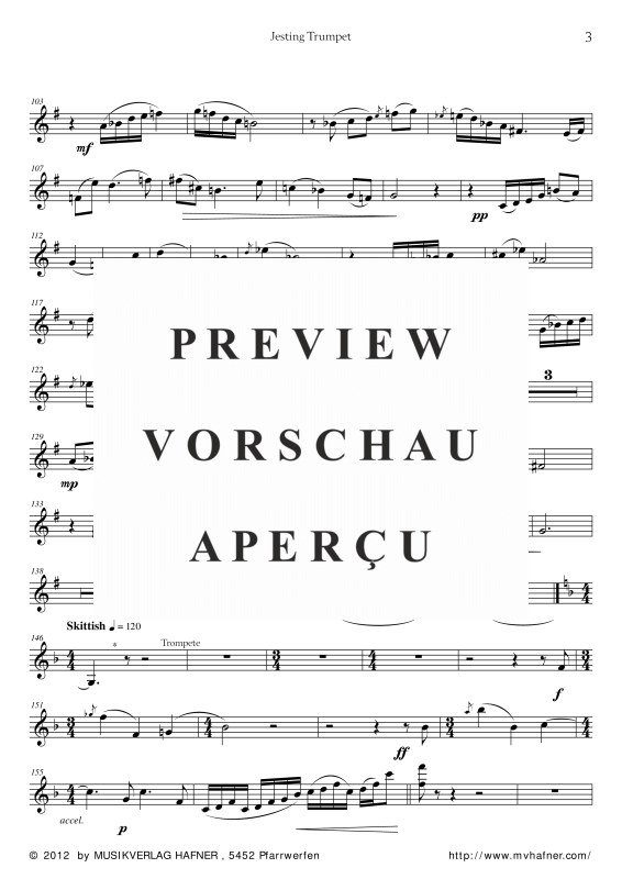 Produktgalerie: Seite 6 von 11 Jesting Trumpet, , (Trompete in B und Klavier)