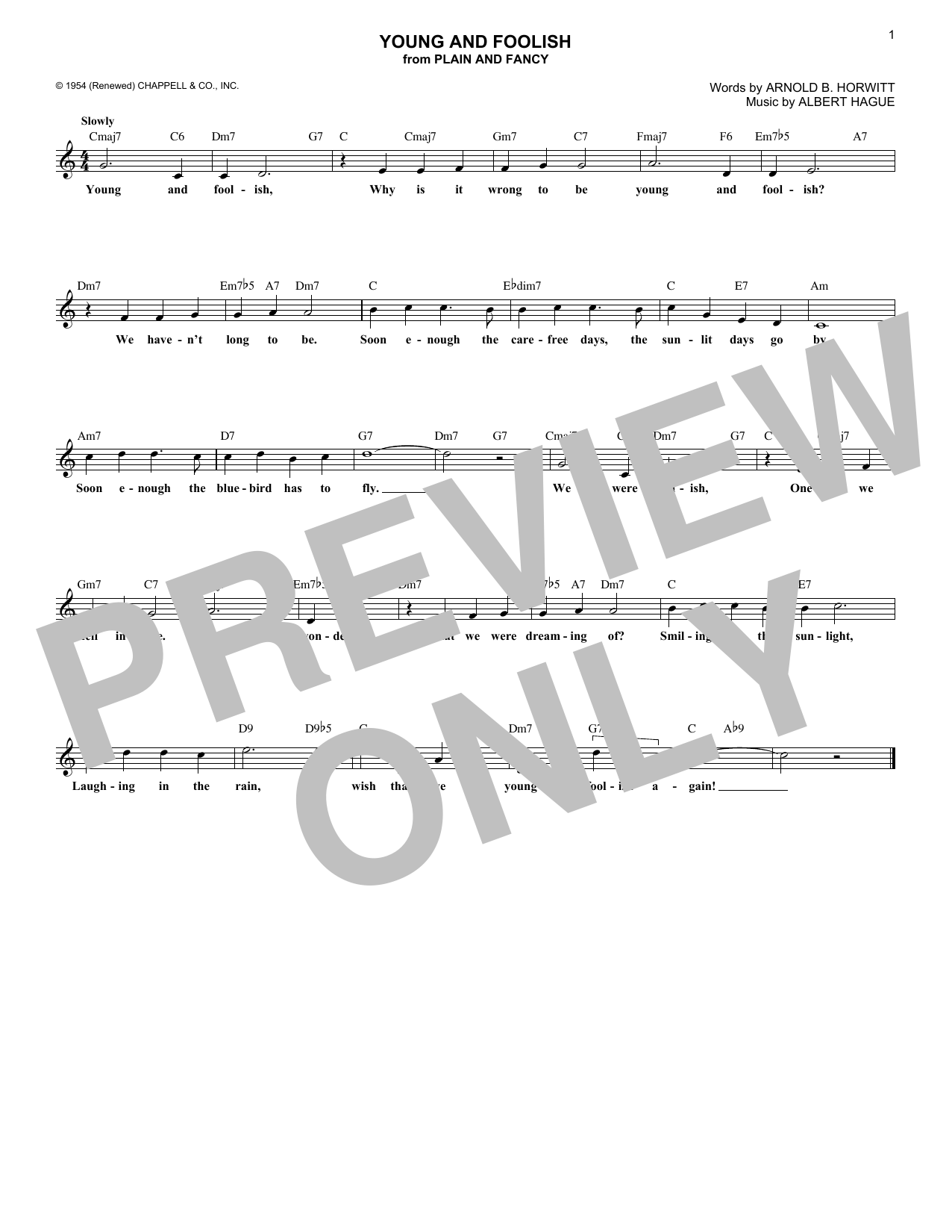 Produktbild zu: Young And Foolish