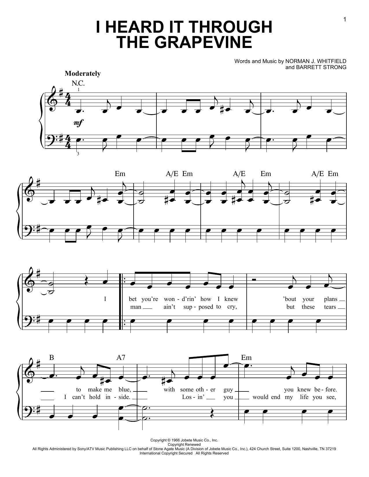 Product gallery: Page 1 of 1 I Heard It Through The Grapevine, Marvin Gaye