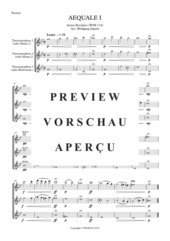 Product gallery: Page 2 of 9 Zwei Aequale , , (Saxophone Trio TTT or AAB)