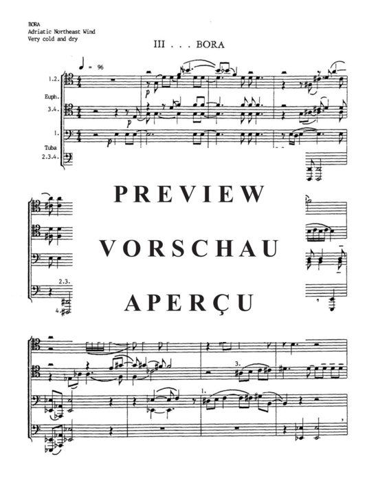Produktgalerie: Seite 14 von 21 Winds: Five Descriptive Pieces for Tuba-Euphonium Octet , , (Tuba Ensemble EEEETTTT)