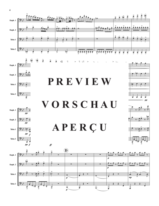 Product gallery: Page 5 of 21 Tancredi Ouvertüre , , (Tuba Quartet: 2x Baritone, 2xTuba)