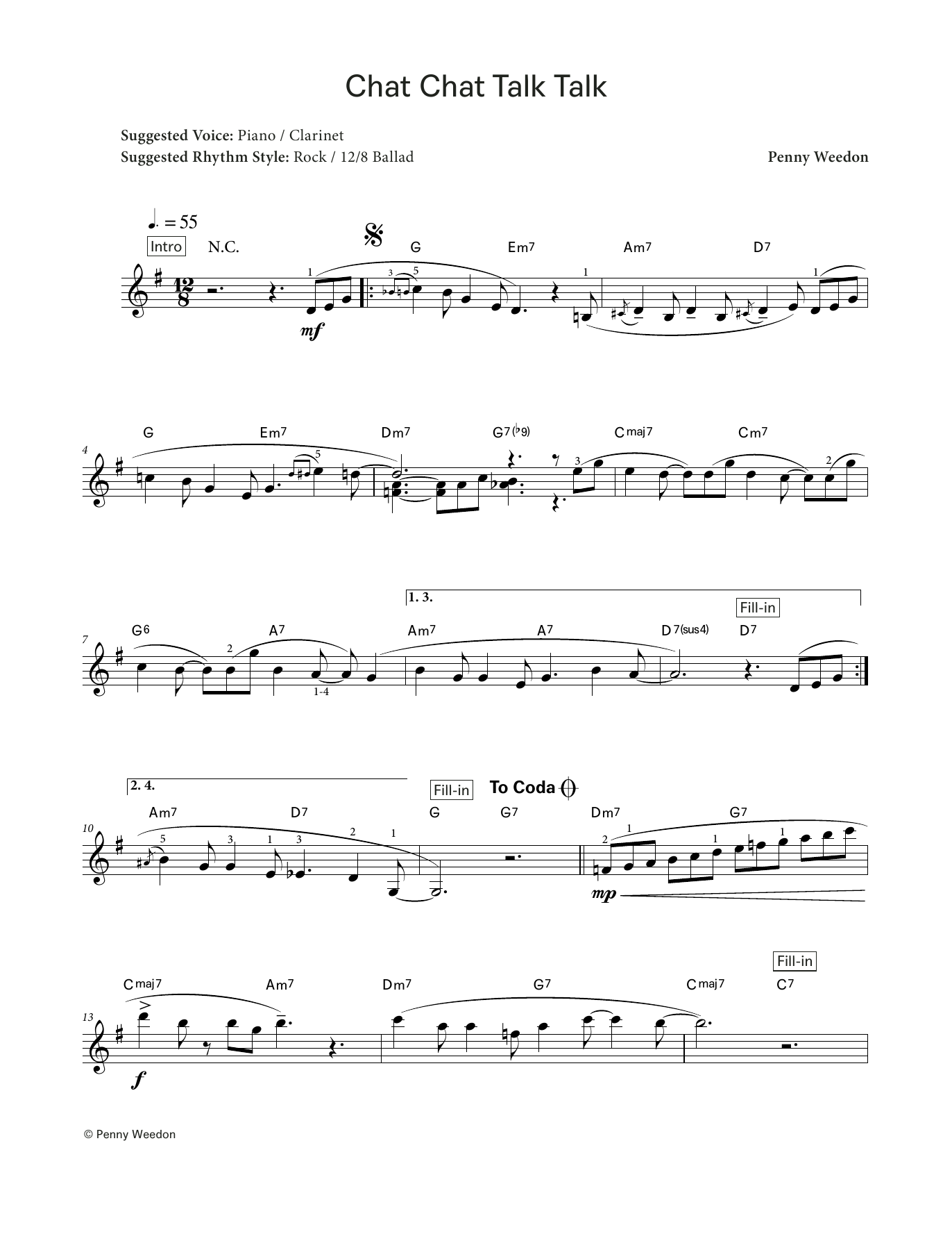 Produktgalerie: Seite 1 von 1 Chat Chat Talk Talk (LCME Electronic Keyboard Grade 6 List B), Penny Weedon, Klavier