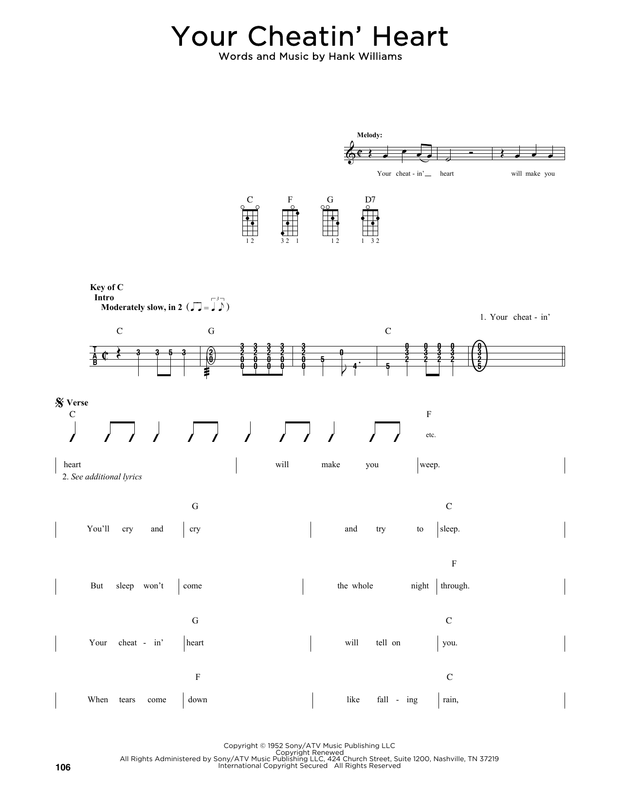 Product picture to: Your Cheatin' Heart (arr. Fred Sokolow)