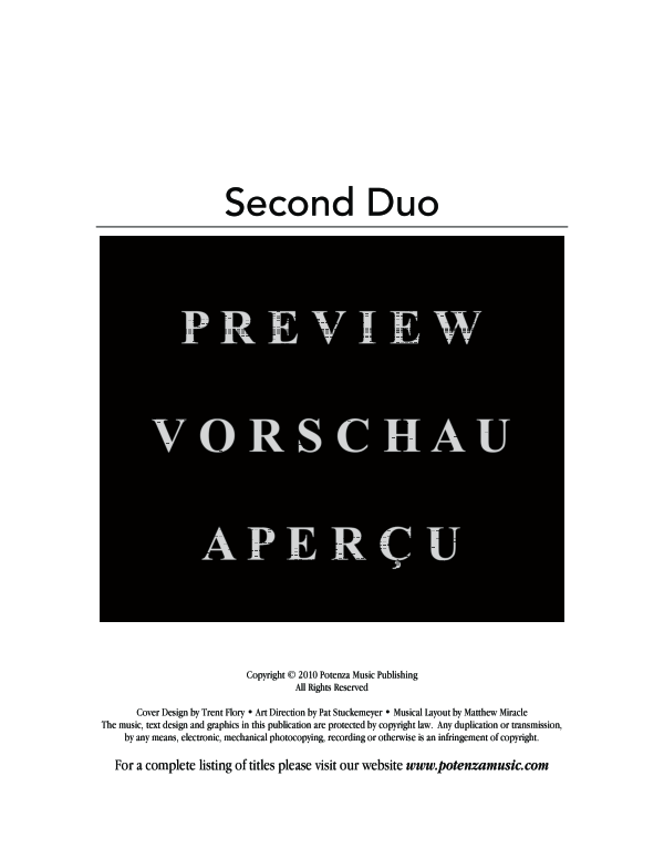 Product gallery: Page 3 of 11 Second Duo, , (clarinet in Bb and piano)