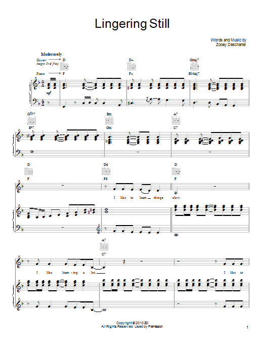 Produktgalerie: Seite 1 von 1 Lingering Still, She & Him, Gesang, Gitarre, Klavier