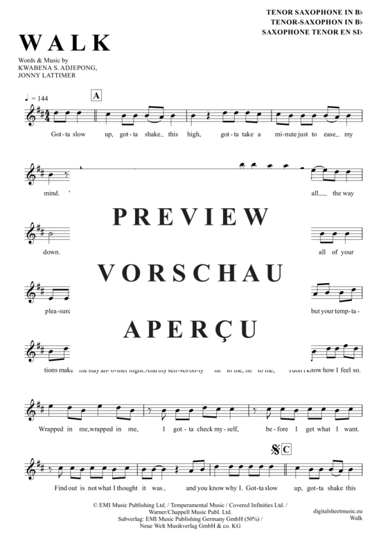 Product gallery: Page 2 of 4 Walk , Kwabs, Tenor Saxophone