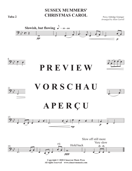 Product gallery: Page 12 of 13 Sussex Mummers´ Christmas Carol , , (Tuba Ensemble EEETTT)