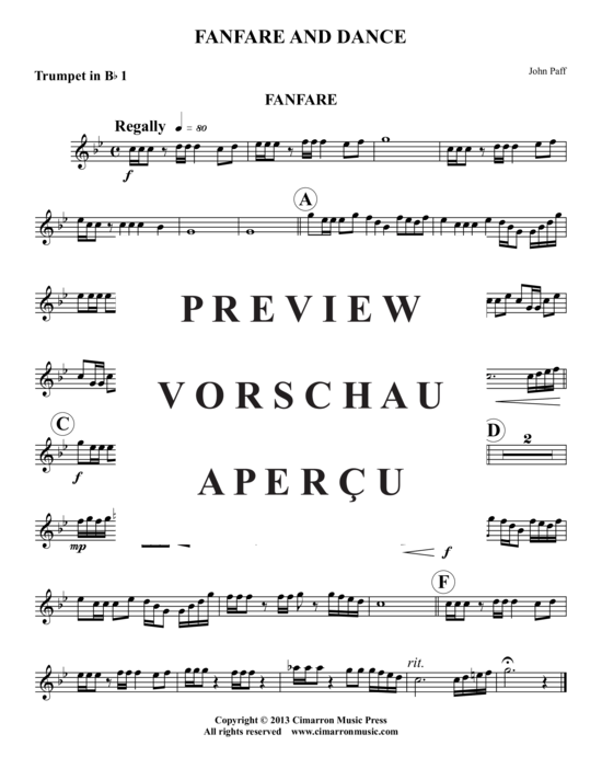 Produktgalerie: Seite 8 von 17 Fanfare and Dance , , (Blechbläser-Quintett)