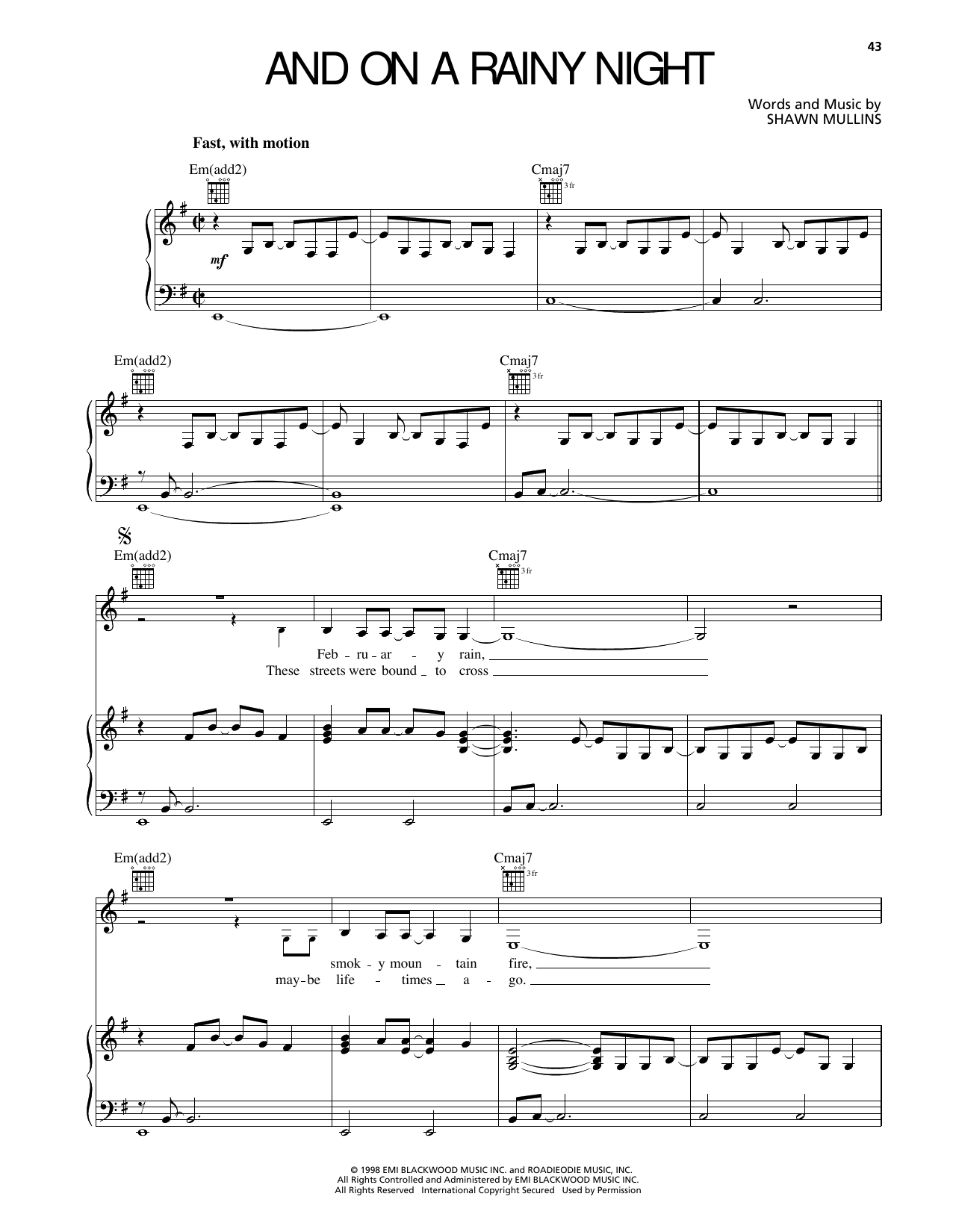 Produktbild zu: And On A Rainy Night