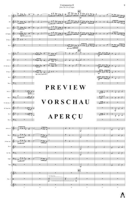 Produktgalerie: Seite 12 von 15 Contrapunctus 2 aus Kunst der Fuge , , (Concert Band)