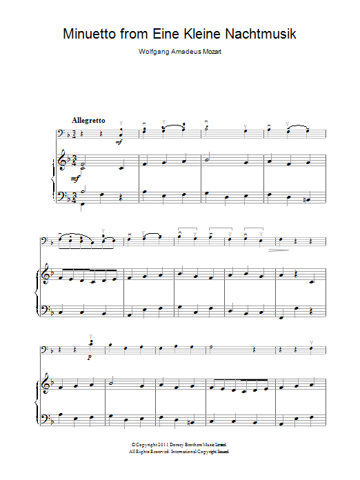 Produktbild zu: Minuetto from Eine Kleine Nachtmusik K525