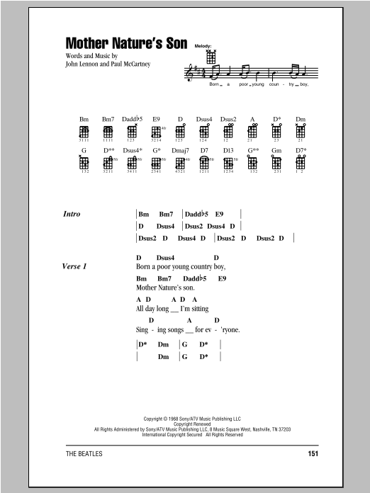 Product gallery: Page 1 of 1 Mother Nature's Son, The Beatles