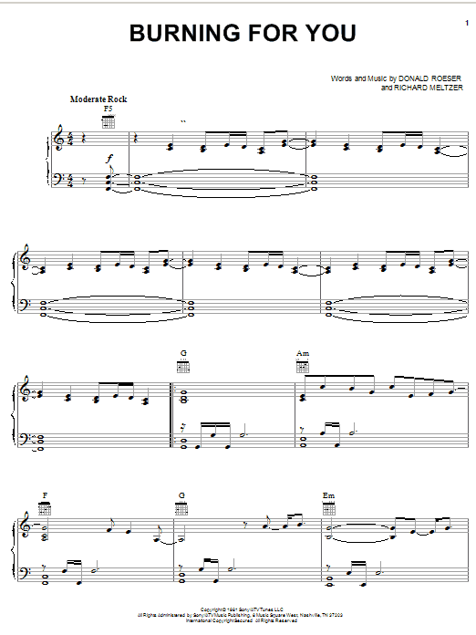 Produktgalerie: Seite 1 von 1 Burning For You, Blue Oyster Cult, Gesang, Gitarre, Klavier