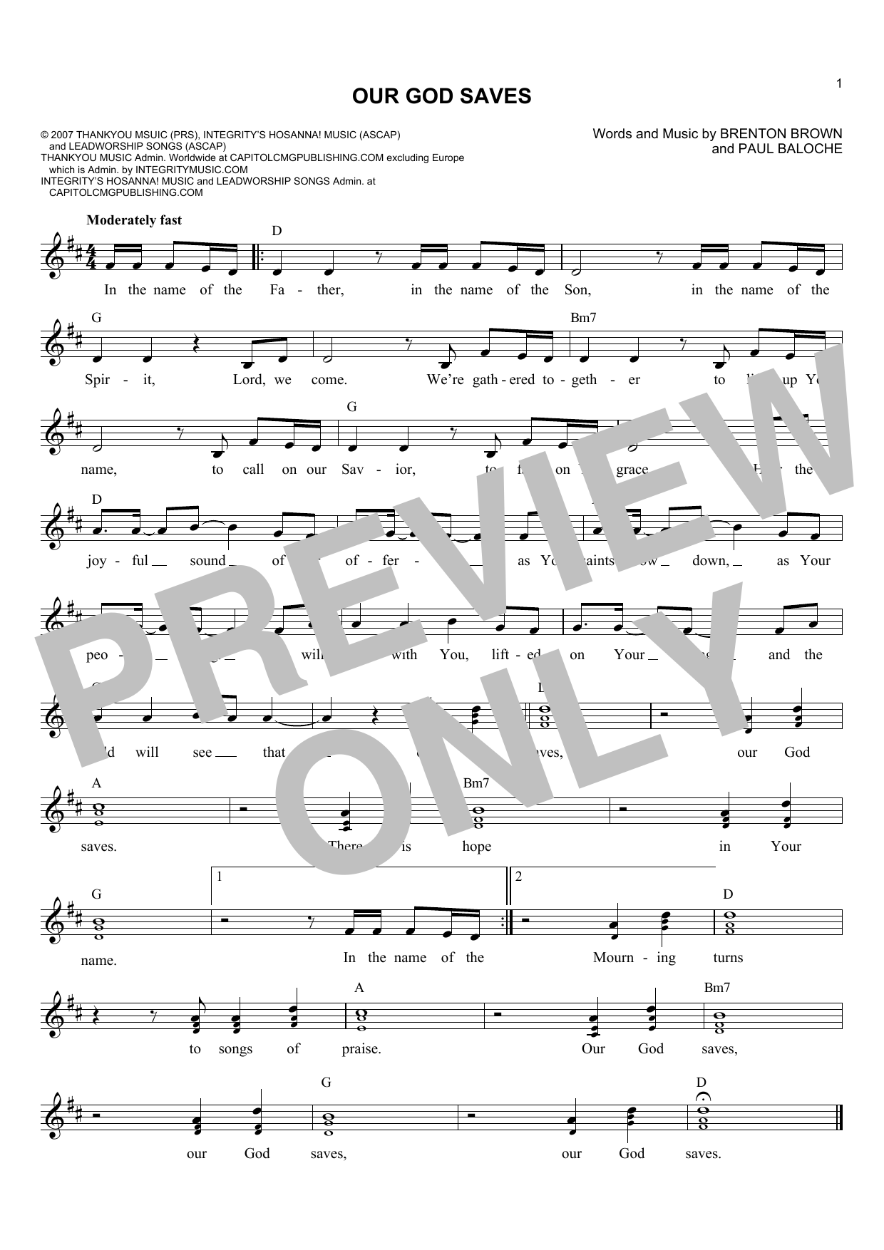 Produktbild zu: Our God Saves