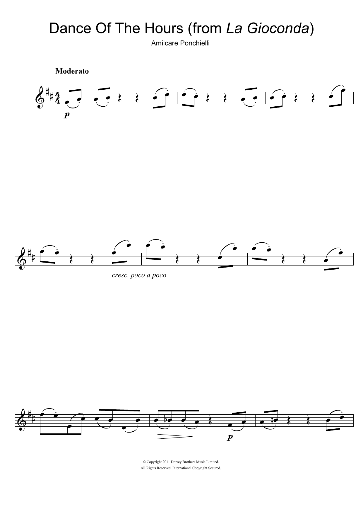 Product gallery: Page 1 of 1 Dance Of The Hours (from La Gioconda), Amilcare Ponchielli