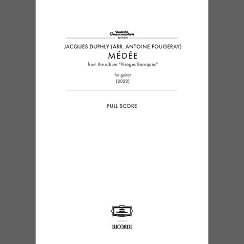 cover: Médée (arr. Antoine Fougeray), Jacques Duphly