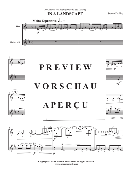 Product gallery: Page 3 of 14 In a Landscape , , (Woodwind duet for flute + clarinet in Bb)