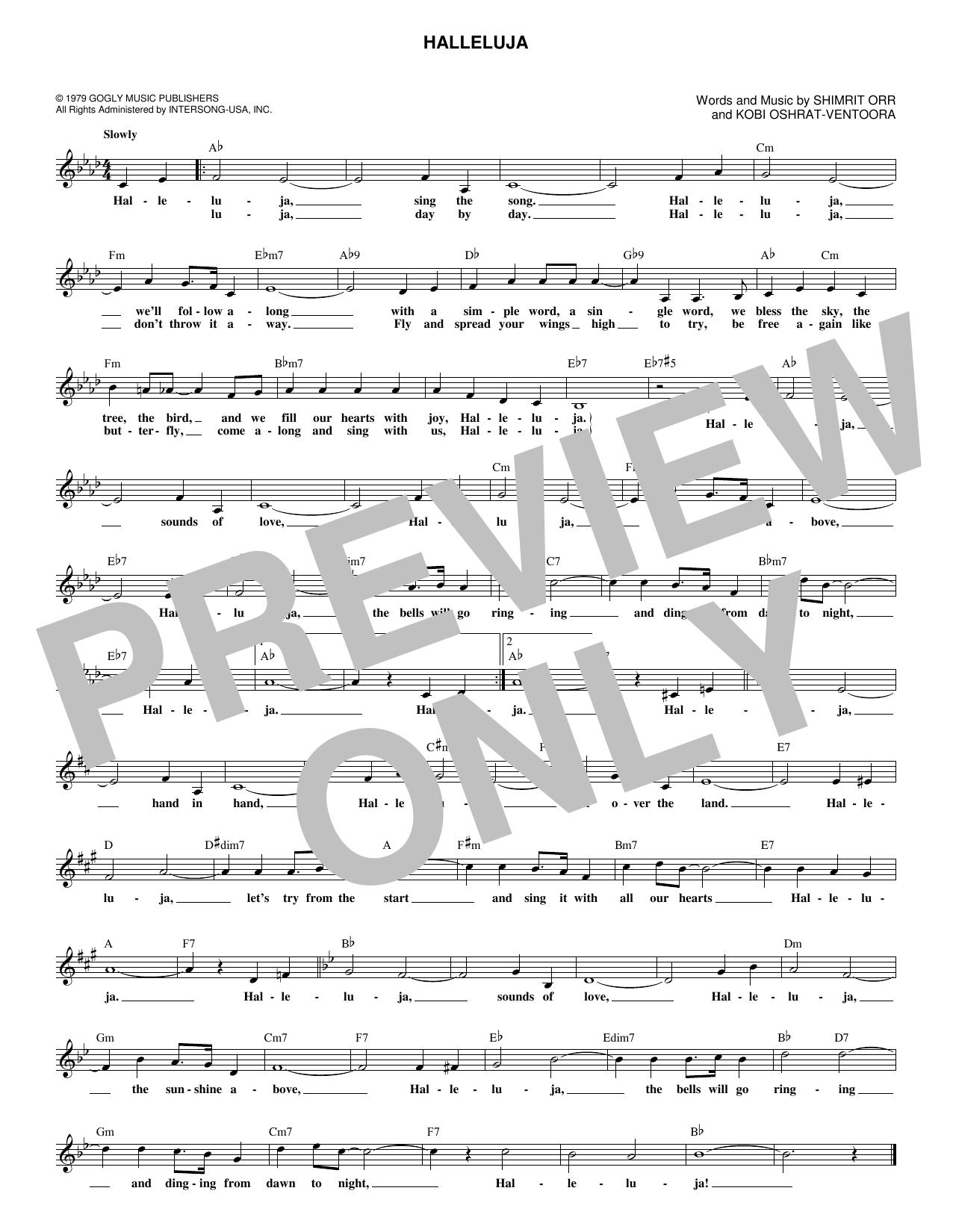 Product gallery: Page 1 of 1 Hallelujah [English version], Milk & Honey