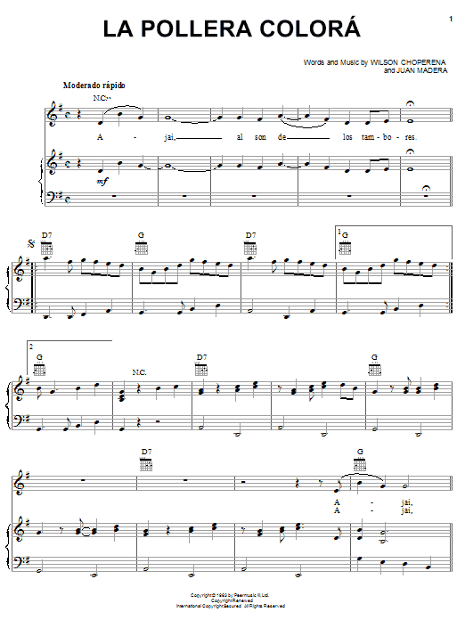 Product gallery: Page 1 of 1 La Pollera Colora, Wilson Choperena