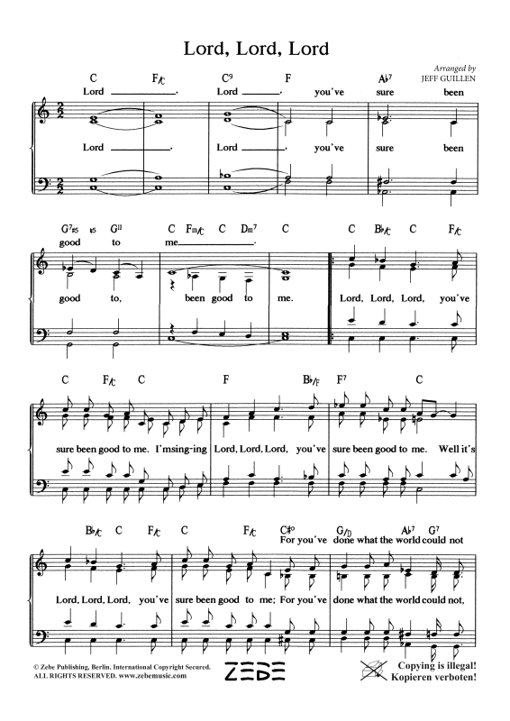 gallery: Lord, Lord, Lord, , Gemischter Chor