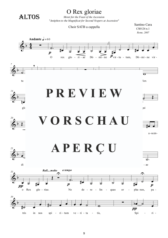 Produktgalerie: Seite 10 von 11 O rex gloriae - Motette, , Gemischter Chor a capella
