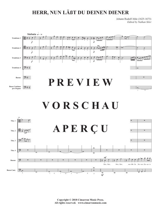 Product gallery: Page 3 of 19 Herr, nun lässt Du Deinen Diener , , (ensemble for bass, 4x trombone + BC)