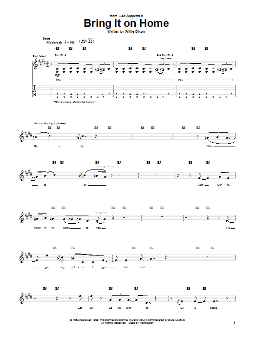Product gallery: Page 1 of 1 Bring It On Home, Willie Dixon