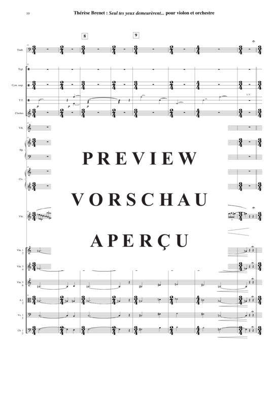 Product gallery: Page 10 of 21 Seul Tes Yeux Demeur&egrave rent , , (violin solo + orchestra) score only