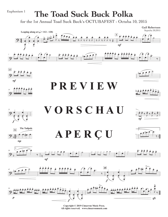 Product gallery: Page 5 of 10 Toad Suck Buck Polka, The , , (Tuba Quartett EETT)