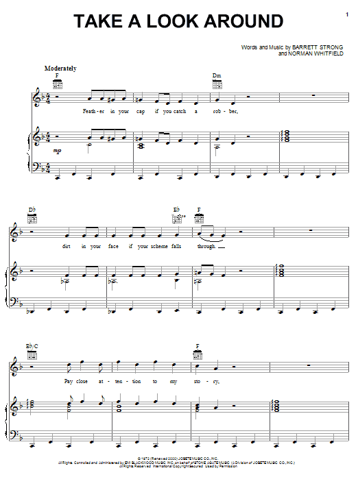 Produktgalerie: Seite 1 von 1 Take A Look Around, The Temptations, Gesang, Gitarre, Klavier