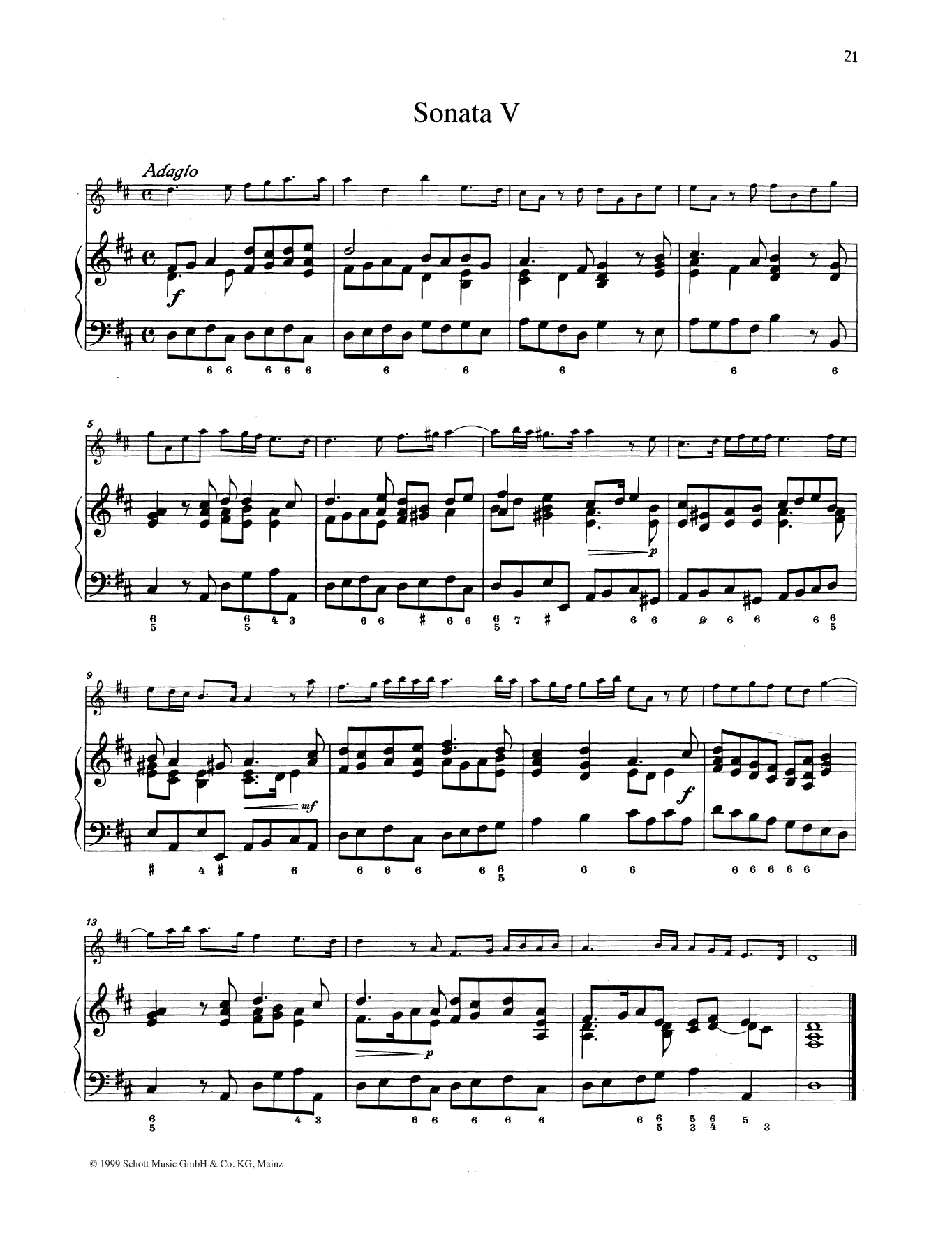 Product gallery: Page 1 of 1 Sonata No. 5, Johann Christoph Pepusch